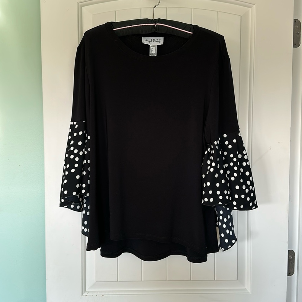 Joseph Ribkoff bell sleeve blouse, Size 12